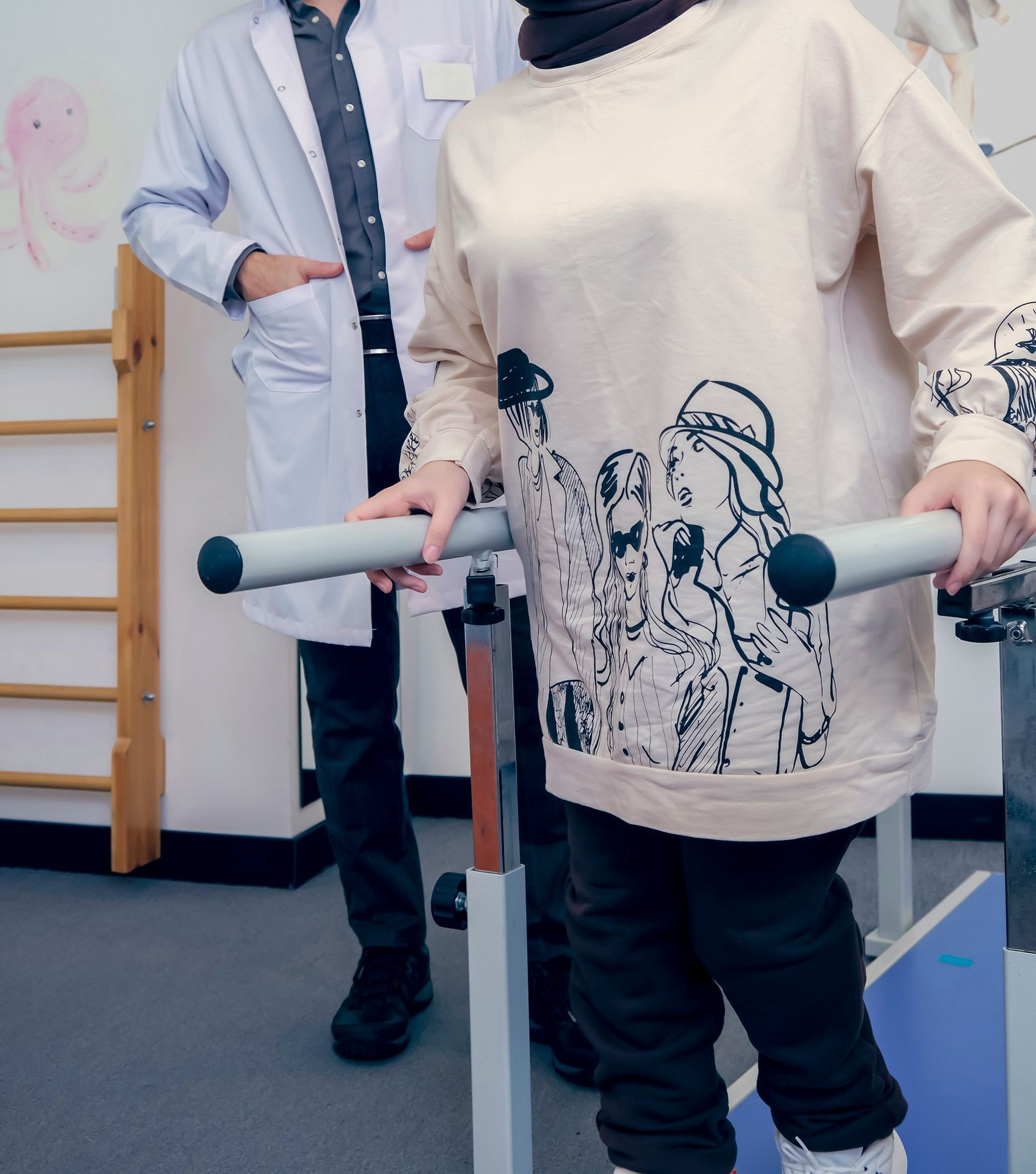 a man and a woman standing next to each other